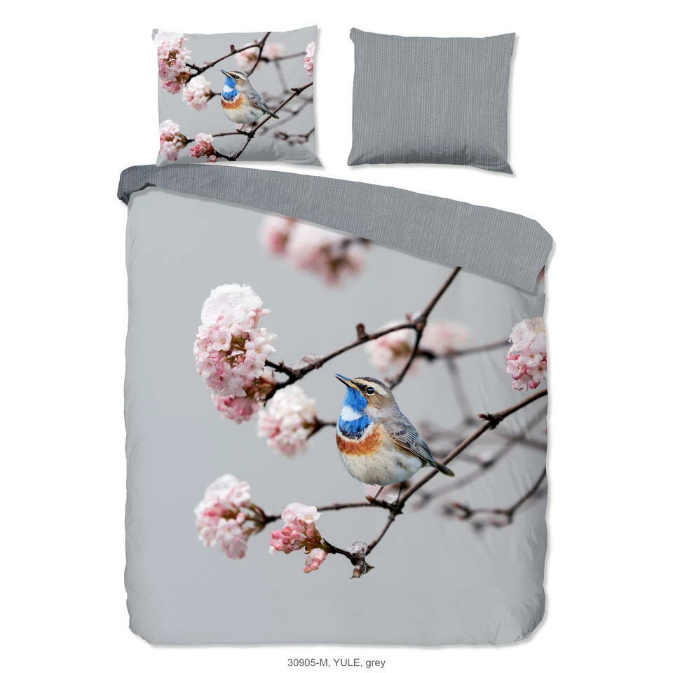 Pure Dekbedovertrek Vogel Blauwborst-2-persoons (200 X 200/220 Cm) 3 Pure Dekbedovertrek Vogel Blauwborst-2-persoons (200 X 200/220 Cm)