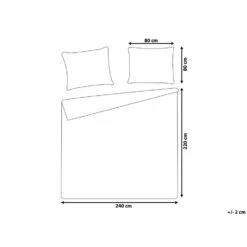 Beliani Beddengoed MORNINGSIDE - Grijs Katoen -Cinderella Winkel 10814c488ca04ea685c92bbcd513a6e8