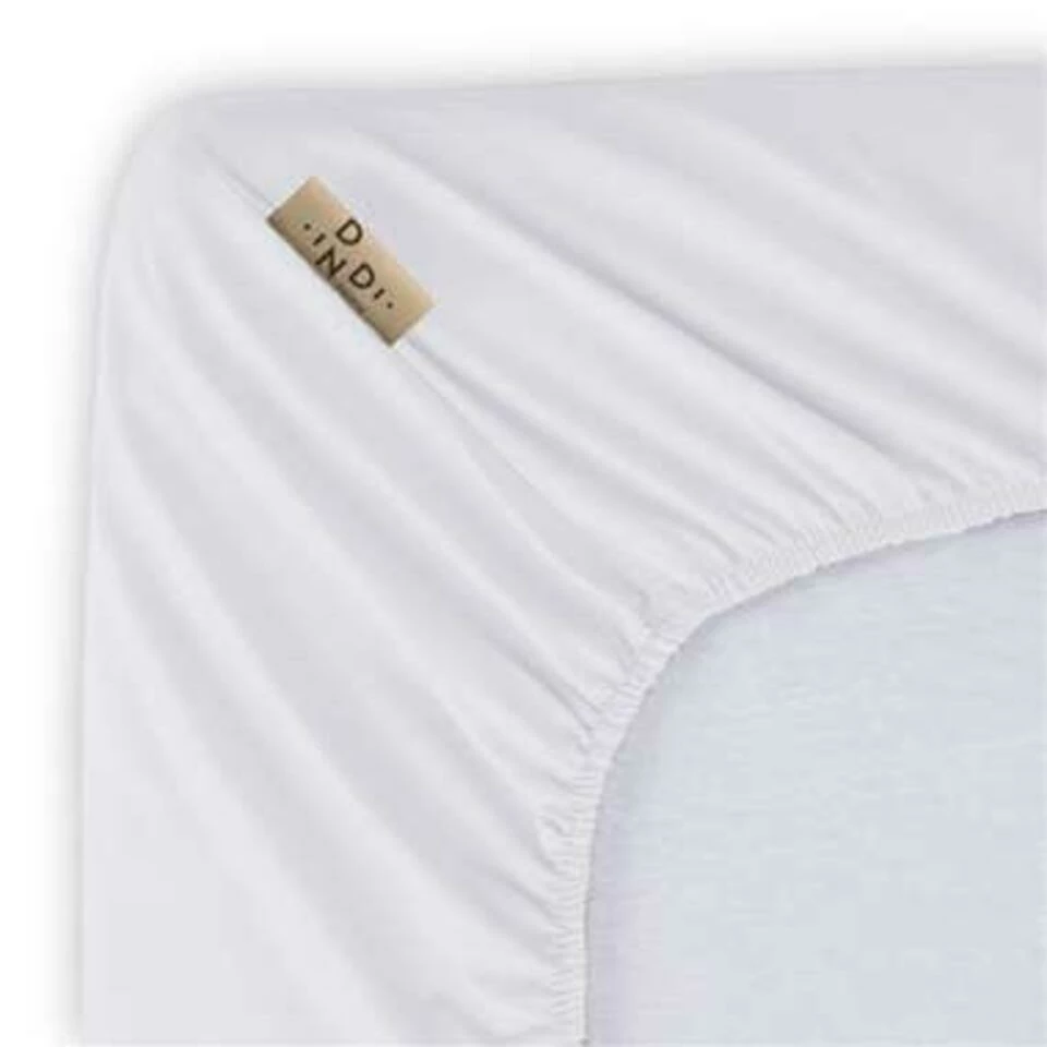 Dindi Home - Hoeslaken Basic Beauty - 140x200 Cm - Wit 6 Dindi Home - Hoeslaken Basic Beauty - 140x200 Cm - Wit - Afbeelding 4