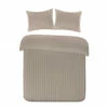 Papillon Dekbedovertrek Satijn Streep - 200x200/220 Cm - Taupe -Cinderella Winkel 1111743128