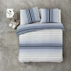 Byrklund Dekbedovertrek Beach Feel With Stripes - 240x220 Cm - Blauw -Cinderella Winkel 1124882514 0102