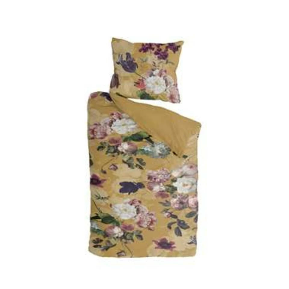 Byrklund - Dekbedovertrek Flowers United - 140x220 Cm - Okergeel 3 Byrklund - Dekbedovertrek Flowers United - 140x220 Cm - Okergeel