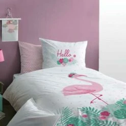 Matt & Rose Flamingo - Kinderdekbedovertrek-140x200cm -Cinderella Winkel 1163117920 0101