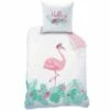 Matt & Rose Flamingo - Kinderdekbedovertrek-140x200cm