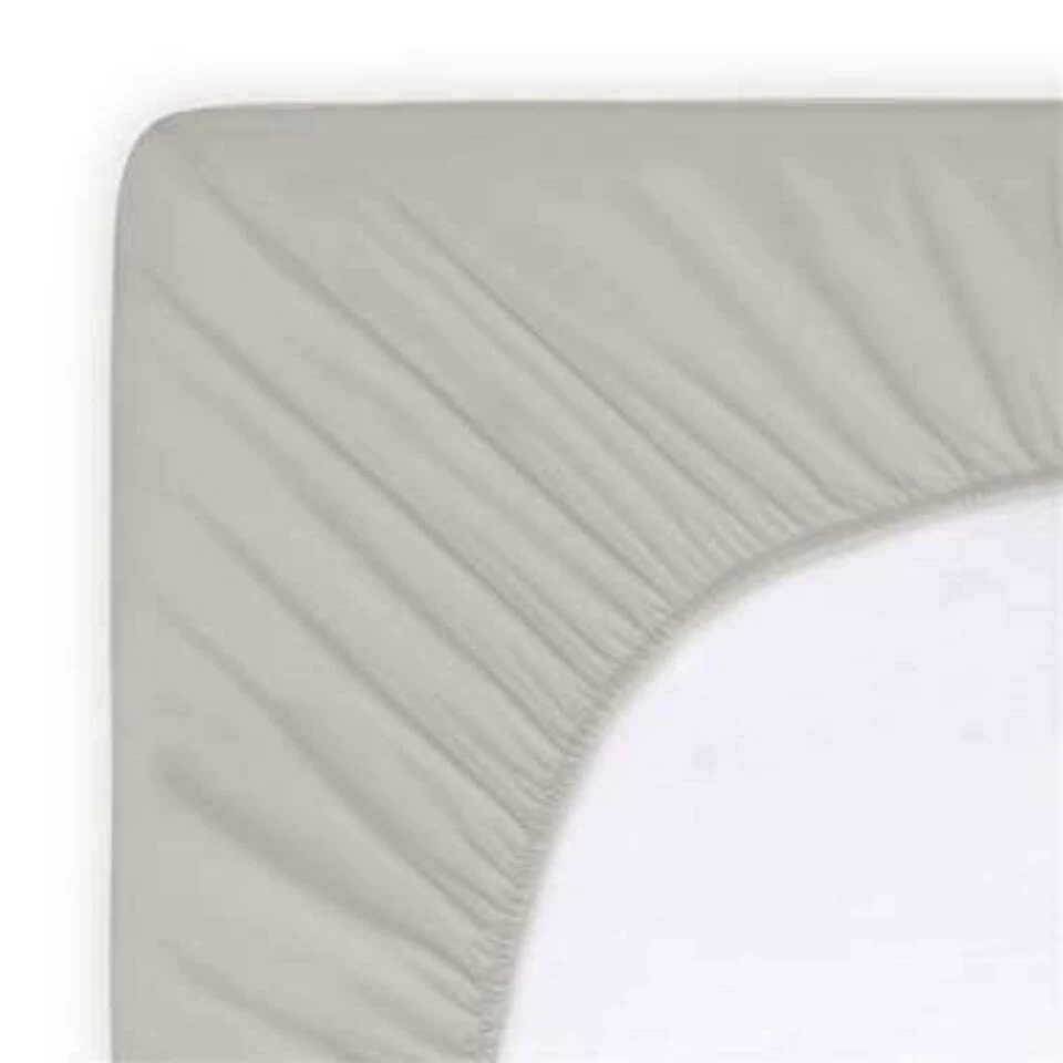 Byrklund - Hoeslaken Katoen - 180x220 Cm - Taupe 4 Byrklund - Hoeslaken Katoen - 180x220 Cm - Taupe - Afbeelding 2