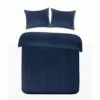 Papillon Dekbedovertrek Satijn Streep - 200x200/220 Cm - Blauw -Cinderella Winkel 1188944406