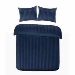Papillon Dekbedovertrek Satijn Streep - 200x200/220 Cm - Blauw