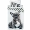 Animal Pictures Bulldog - Dekbedovertrek - Eenpersoons - 140 X 200 Cm - Multi