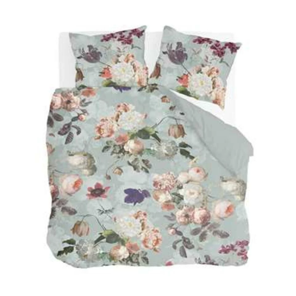 Byrklund - Dekbedovertrek Flowers United - 200x220 Cm - Mint 3 Byrklund - Dekbedovertrek Flowers United - 200x220 Cm - Mint