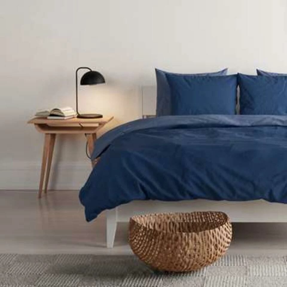 Mistral Home Dekbedovertrek 100% Gewassen Katoen Blauw 260x240 Cm 4 Mistral Home Dekbedovertrek 100% Gewassen Katoen Blauw 260x240 Cm - Afbeelding 2