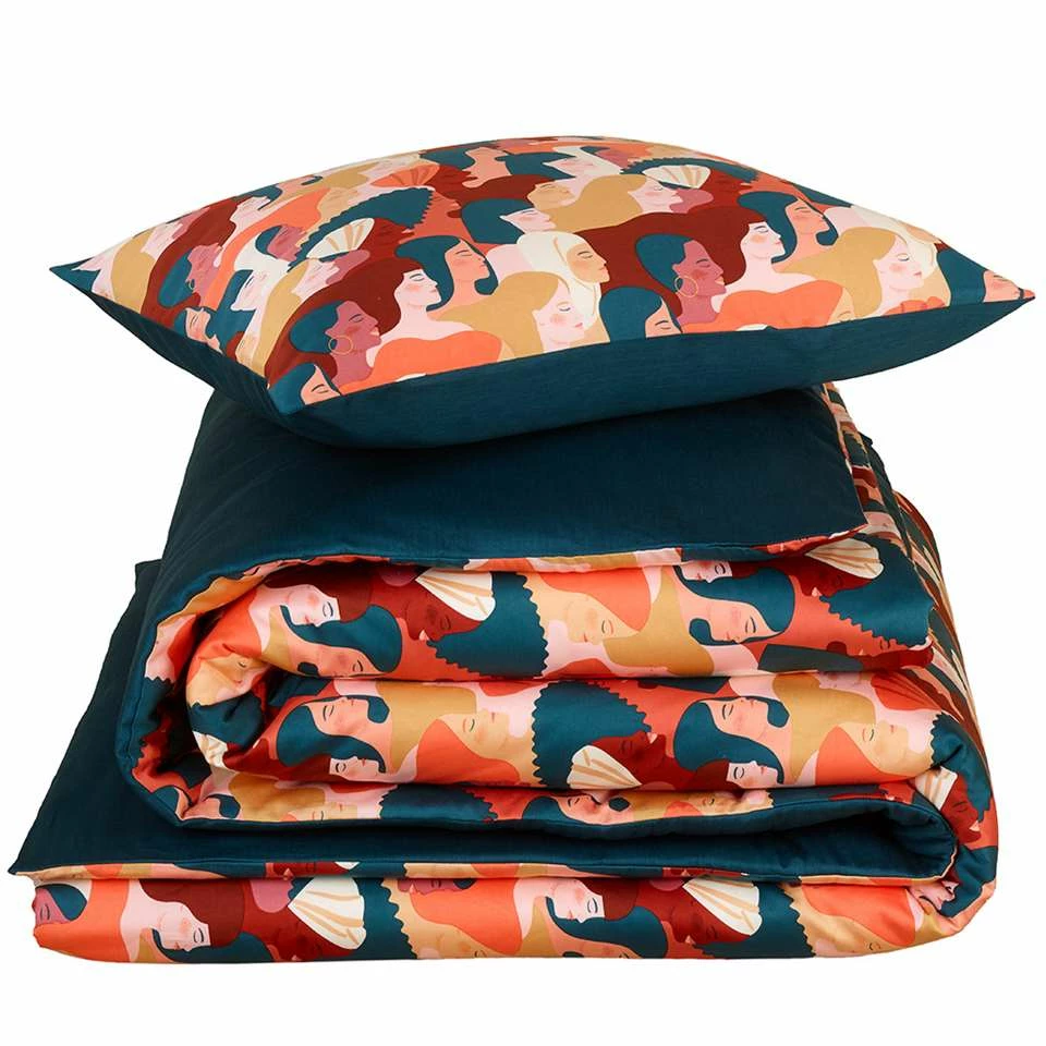 De Witte Lietaer Dekbedovertrek Anaïs - 140 X 200/220 Cm - Groen 6 De Witte Lietaer Dekbedovertrek Anaïs - 140 X 200/220 Cm - Groen - Afbeelding 4