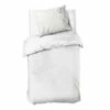 Dindi Home - Dekbedovertrek Plain Beauty - 140x220 Cm - Wit -Cinderella Winkel 1333928997