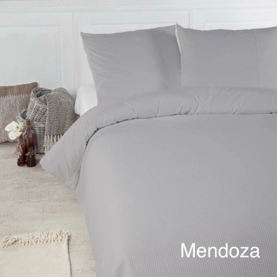 Papillon Deluxe+ Mendoza Dekbedovertrek - 200x200/220 Cm - Grijs 4 Papillon Deluxe+ Mendoza Dekbedovertrek - 200x200/220 Cm - Grijs - Afbeelding 2