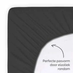 Byrklund - Hoeslaken Jersey - 140x200 Cm - Antraciet -Cinderella Winkel 1346001266 0103