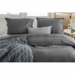 Walra - Dekbedovertrek Vintage Satin - 140x220 Cm - Antraciet 7 Walra - Dekbedovertrek Vintage Satin - 140x220 Cm - Antraciet -Cinderella Winkel 1390920851 0101