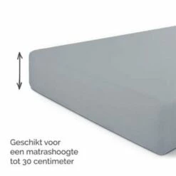 Byrklund - Hoeslaken Jersey - 90x200 Cm - Licht Grijs -Cinderella Winkel 1430183385 0103