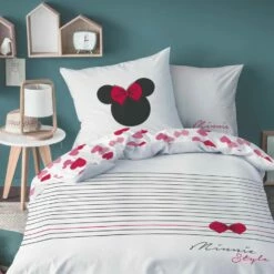 Disney Minnie Mouse Dekbedovertrek Style - Eenpersoons - 140 X 200 Cm - Katoen -Cinderella Winkel 1462015313 0102