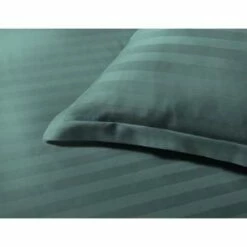 Papillon Dekbedovertrek Satijn Streep - 200x200/220 Cm - Groen -Cinderella Winkel 1521077017 0102
