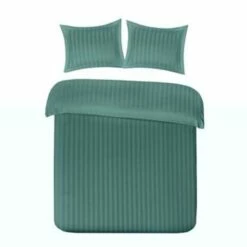 Papillon Dekbedovertrek Satijn Streep - 200x200/220 Cm - Groen