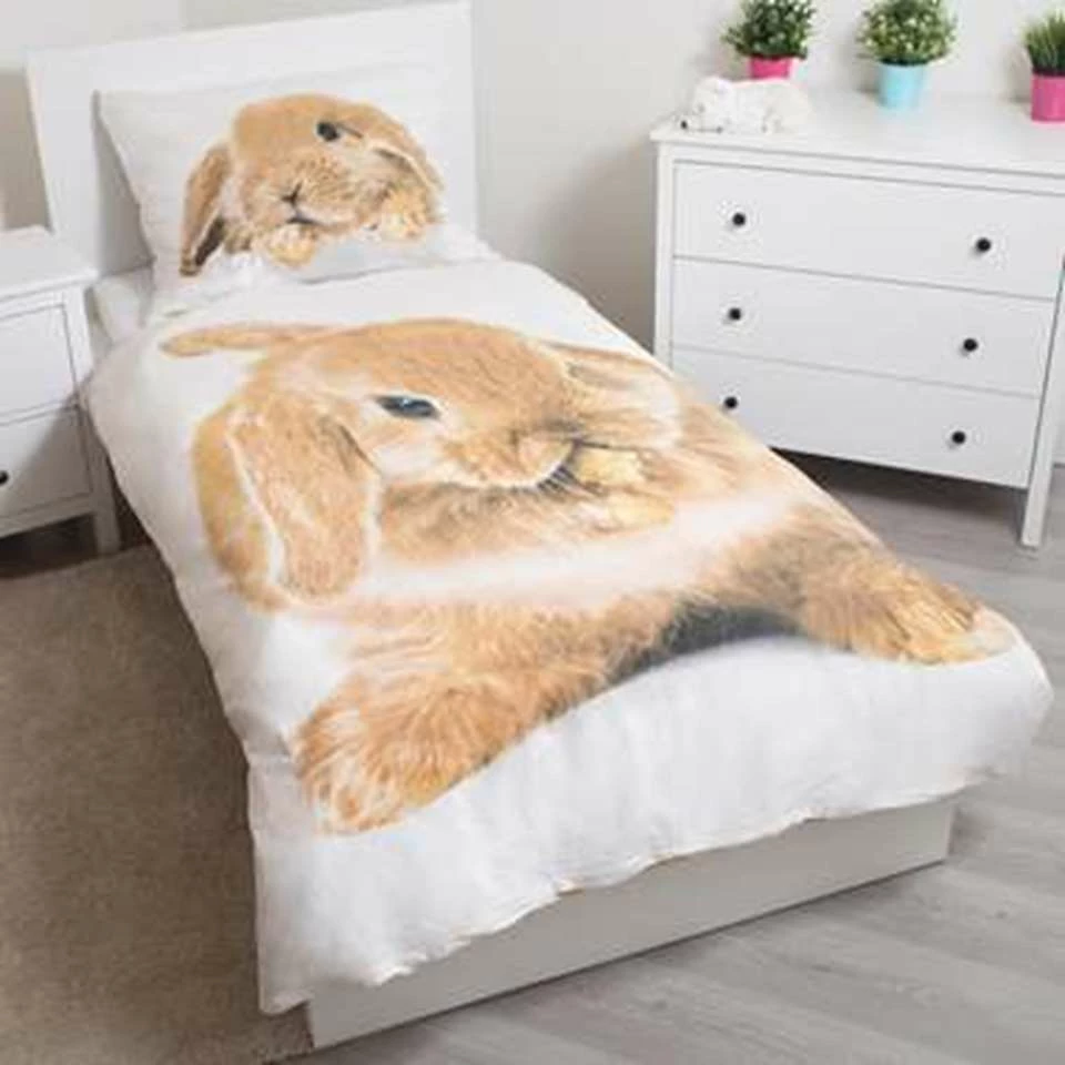 Animal Pictures Konijn - Dekbedovertrek-140x200cm 5 Animal Pictures Konijn - Dekbedovertrek-140x200cm - Afbeelding 3