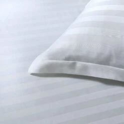 Papillon Dekbedovertrek Satijn Streep - 200x200/220 Cm - Wit -Cinderella Winkel 1647164344 0102