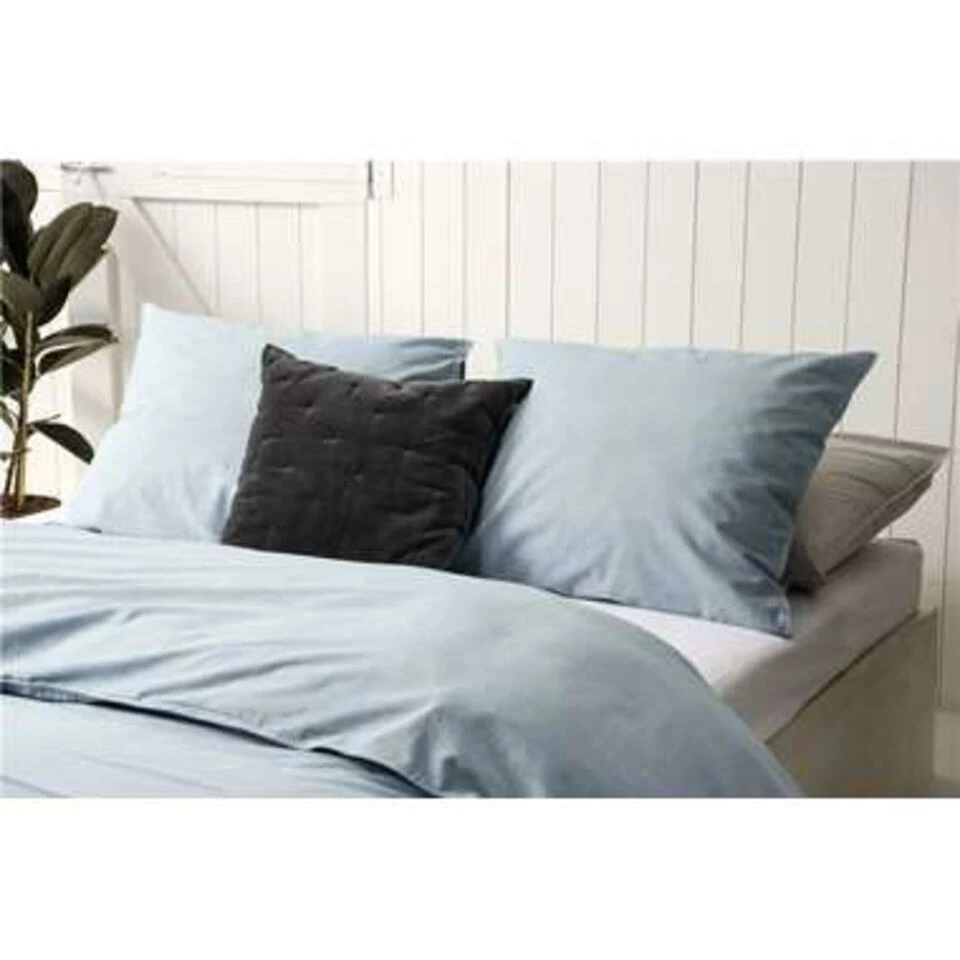 Walra - Dekbedovertrek Vintage Cotton - 200x220 Cm - Jeans Blauw 4 Walra - Dekbedovertrek Vintage Cotton - 200x220 Cm - Jeans Blauw - Afbeelding 2