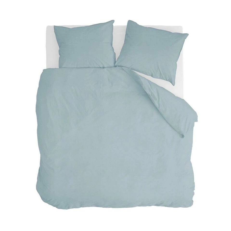 Walra - Dekbedovertrek Vintage Cotton - 200x220 Cm - Jeans Blauw 3 Walra - Dekbedovertrek Vintage Cotton - 200x220 Cm - Jeans Blauw