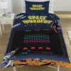 Space Invaders Coin Op - Dekbedovertrek - Eenpersoons - 135 X 200 Cm - Multi -Cinderella Winkel 1668105328