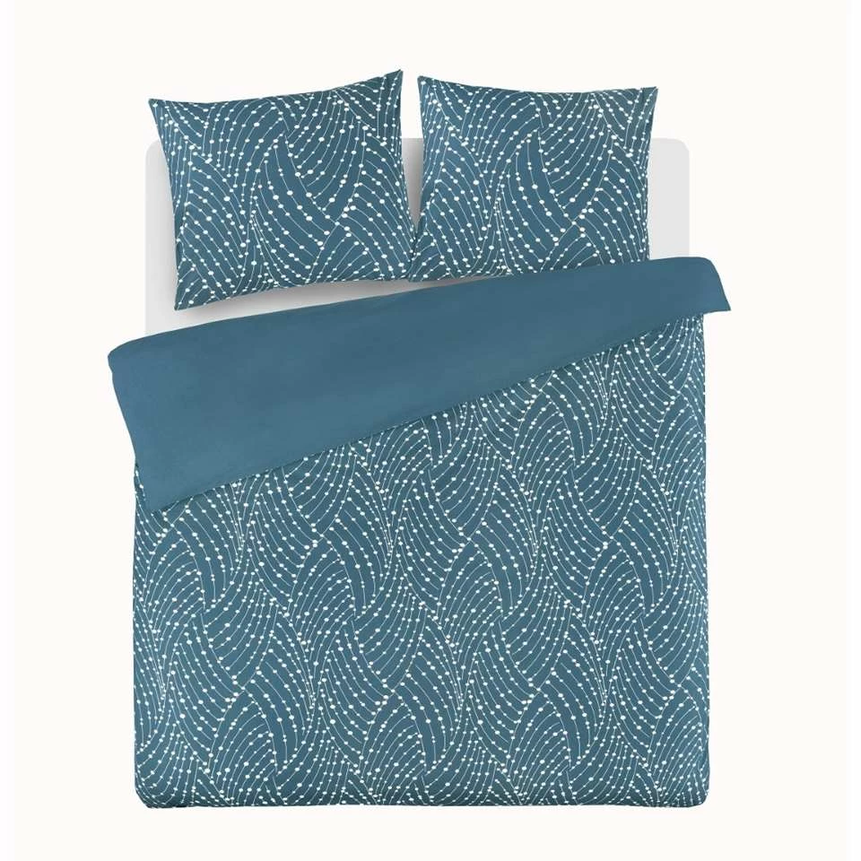 Day Dream Dekbedovertrek Hazel - 200x200/220 Cm - Blauw 3 Day Dream Dekbedovertrek Hazel - 200x200/220 Cm - Blauw