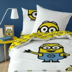 Minions Dekbedovertrek Eyes - Eenpersoons - 140 X 200 Cm - Katoen -Cinderella Winkel 1694993150 0102