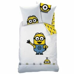 Minions Dekbedovertrek Eyes - Eenpersoons - 140 X 200 Cm - Katoen -Cinderella Winkel 1694993150 0103