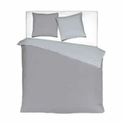 Mistral Home Dekbedovertrek 100% Gewassen Katoen Grijs 200x200 Cm