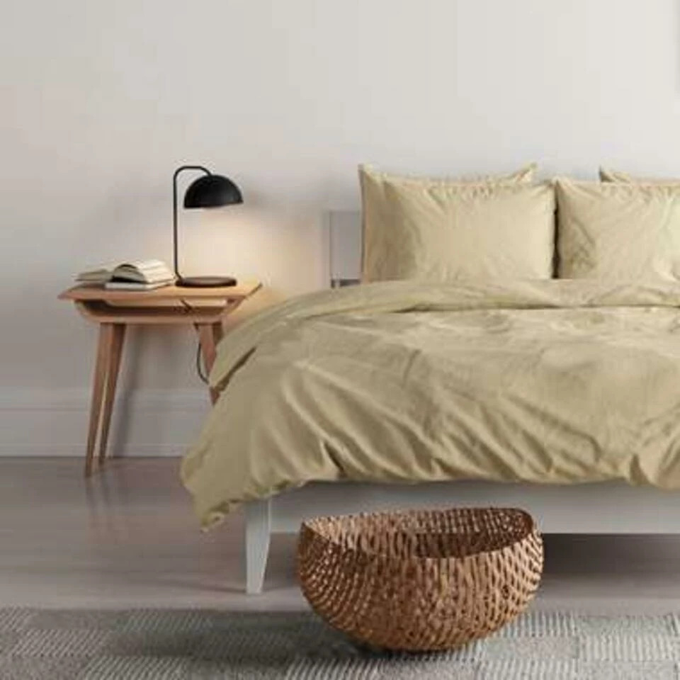 Mistral Home Dekbedovertrek 100% Gewassen Katoen Geel 240x220 Cm 4 Mistral Home Dekbedovertrek 100% Gewassen Katoen Geel 240x220 Cm - Afbeelding 2