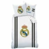 Real Madrid Maillot Dekbedovertrek - Eenpersoons - 140 X 200 Cm - Wit