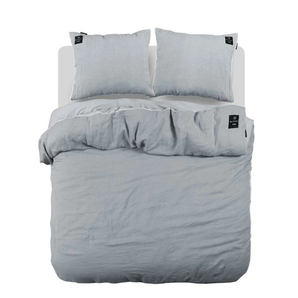 BLCKOUT Ohio - Linnen - Dekbedovertrek - 140x200/220 Cm - Blauw 3 BLCKOUT Ohio - Linnen - Dekbedovertrek - 140x200/220 Cm - Blauw