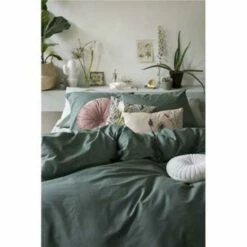Dindi Home - Dekbedovertrek Plain Beauty - 240x220 Cm - Donker Groen -Cinderella Winkel 1957992854 0103