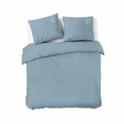 Dindi Home - Dekbedovertrek Plain Beauty - 200x220 Cm - Blauw