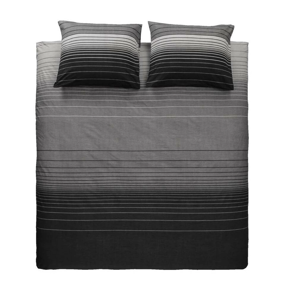 Comfort Dekbedovertrek Stockholm - Antraciet - 200x200/220 Cm 4 Comfort Dekbedovertrek Stockholm - Antraciet - 200x200/220 Cm - Afbeelding 2