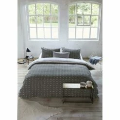 Walra Dekbedovertrek More Dashes - Antraciet - 140x200/220 Cm -Cinderella Winkel 31105584 0003