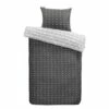 Walra Dekbedovertrek More Dashes - Antraciet - 140x200/220 Cm -Cinderella Winkel 31105584