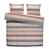 Comfort Dekbedovertrek Alex Strepen - Naturel/terra - 240x200/220 Cm -Cinderella Winkel 31105729