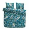 Comfort Dekbedovertrek Jasmine Botanisch - Blauwgroen - 200x200/220 Cm -Cinderella Winkel 31105826