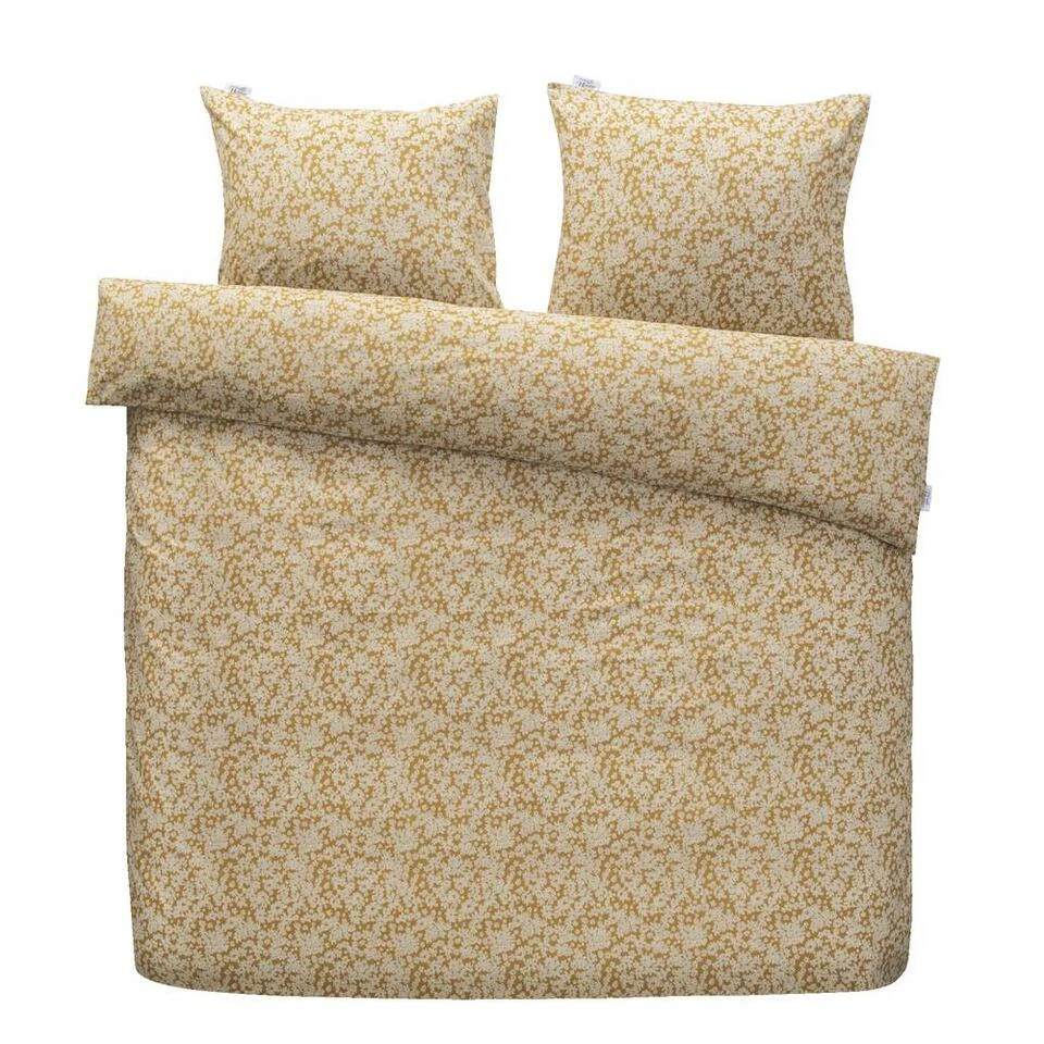 Royal Ariadne At Home Dekbedovertrek Tiny Florals Bloemen - Oker - 200x200/220 Cm 3 Royal Ariadne At Home Dekbedovertrek Tiny Florals Bloemen - Oker - 200x200/220 Cm