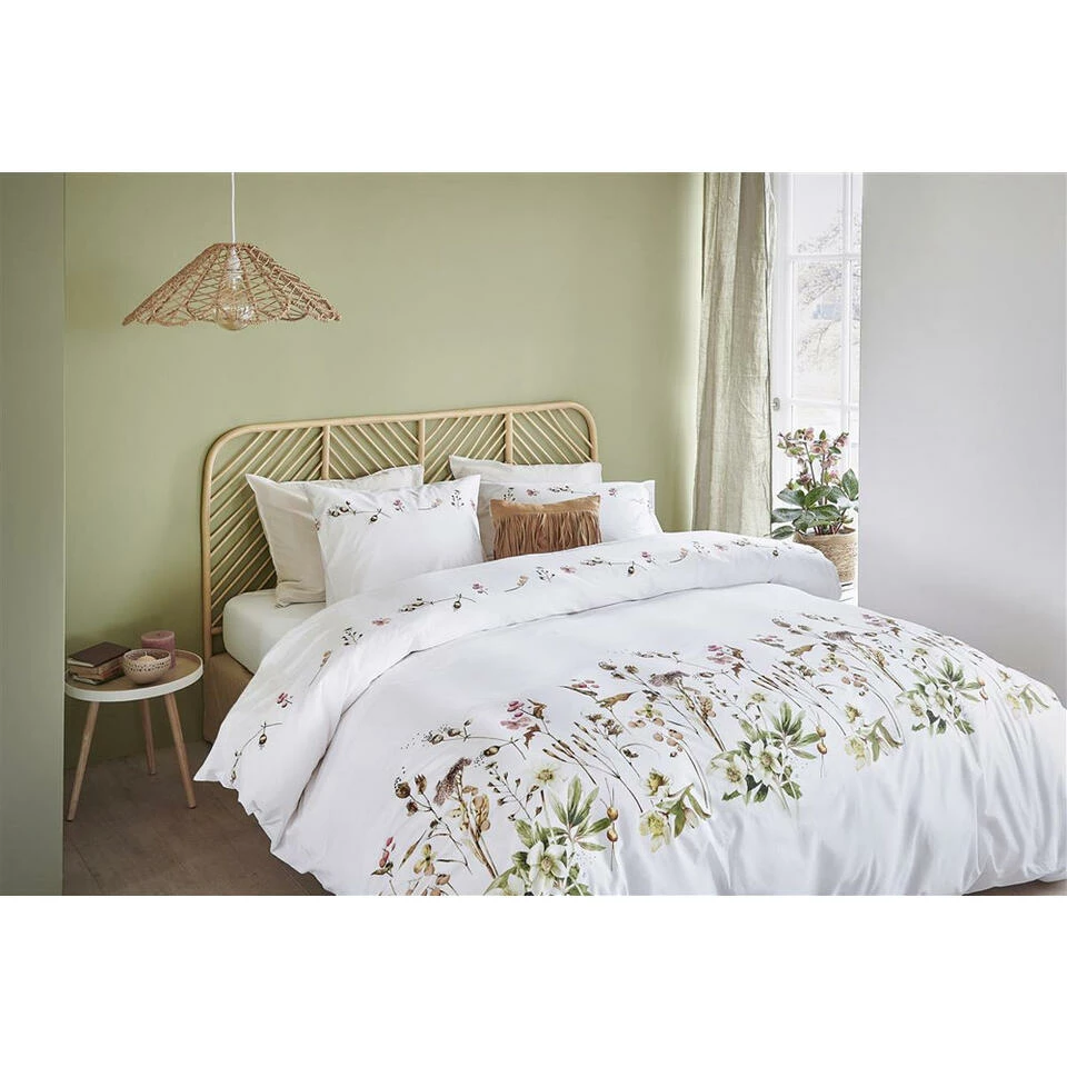 Royal Marjolein Bastin Dekbedovertrek Graceful Bloemen - Wit - 140x200/220 Cm 5 Royal Marjolein Bastin Dekbedovertrek Graceful Bloemen - Wit - 140x200/220 Cm - Afbeelding 3