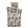 Comfort Dekbedovertrek Malene Bloemen - Taupe - 140x200/220 Cm -Cinderella Winkel 31105953