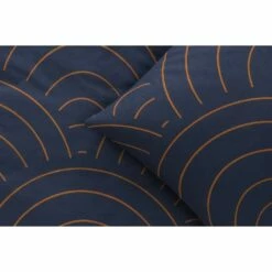 Comfort Dekbedovertrek Sendai Grafisch - Blauw/caramel - 200x200/220 Cm 9 Comfort Dekbedovertrek Sendai Grafisch - Blauw/caramel - 200x200/220 Cm -Cinderella Winkel 31105993 9000