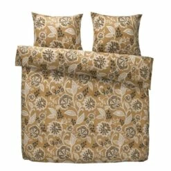 Dekbedovertrek Linea Botanisch - Oker - 200x220 Cm
