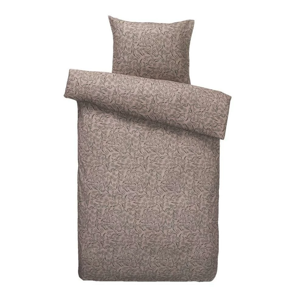 Dekbedovertrek Rane Bloemen - Roze/zwart - 140x220 Cm 3 Dekbedovertrek Rane Bloemen - Roze/zwart - 140x220 Cm