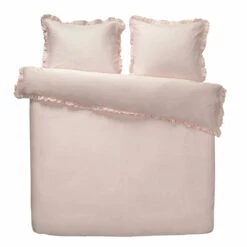 Royal Dekbedovertrek Cato Effen - Roze - 240x200/220 Cm