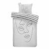 Dindi Home Dekbedovertrek Tender Tattoo Grafisch - Wit - 140x200/220 Cm -Cinderella Winkel 31106094